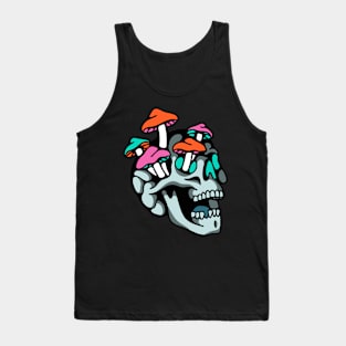 Skull and mushrooms Tank Top